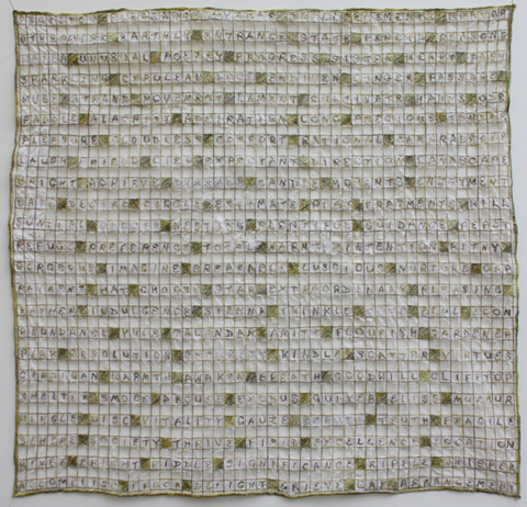 Image of quilt titled “Reflections” by Maura Donegan 