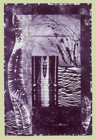 image of quilt titled "Midnight in the Garden" by Louise Harris &copy; 2008