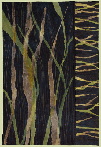 image of quilt titled "Leaves of Grass" by Barbara Nepom © 2008