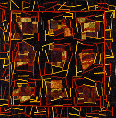 image of quilt titled "Plugged - Unplugged" by Pat Hedwall © 2006