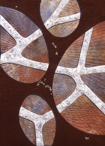image of quilt titled "Jurassic Ammonite" by Sonia Grasvik © 2006