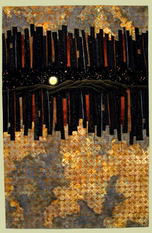 Image of quilt titled “Sensing a Journey” by Sonia Grasvik 