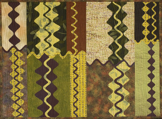 Image of quilt titled “Shimmy” by Sharon Rowley 