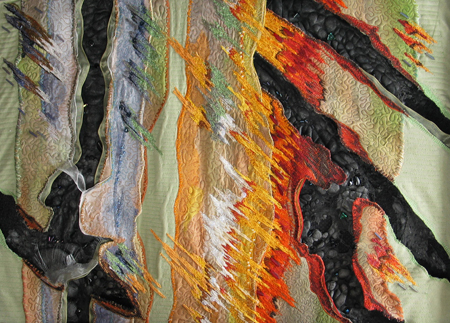 Image of quilt titled " Life's Ebb" by Diane Marie Chaudiere ©2009