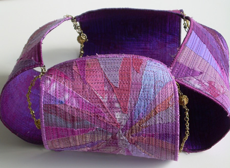 Image of quilt titled "Purple Vessel" by Melisse Laing