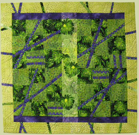 image of quilt titled "Phyllo and Yellow" by Donna DeShazo © 2009