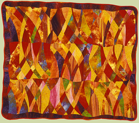 image of quilt titled "Crossroads I" by Lynn Woll © 2006