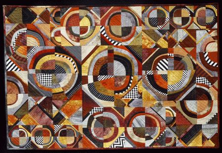 image of quilt titled "Broken Circles" by Louise Harris © 2008