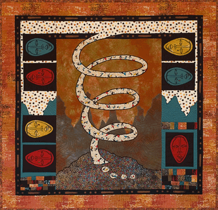 image of quilt titled "Orphans of AIDS" by Sharon Rowley &copy; 2008