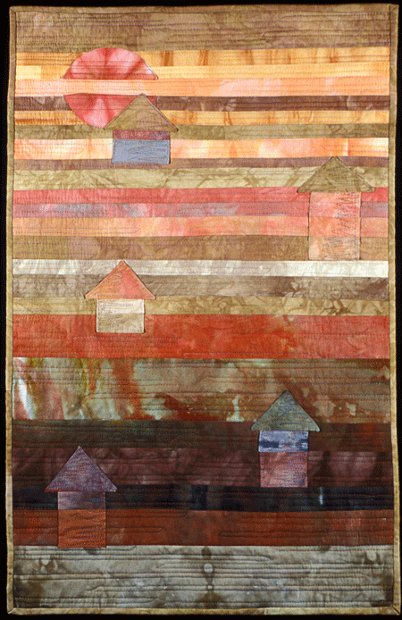 image of quilt titled "One World, One Village" by Deborah Gregory © 2005
