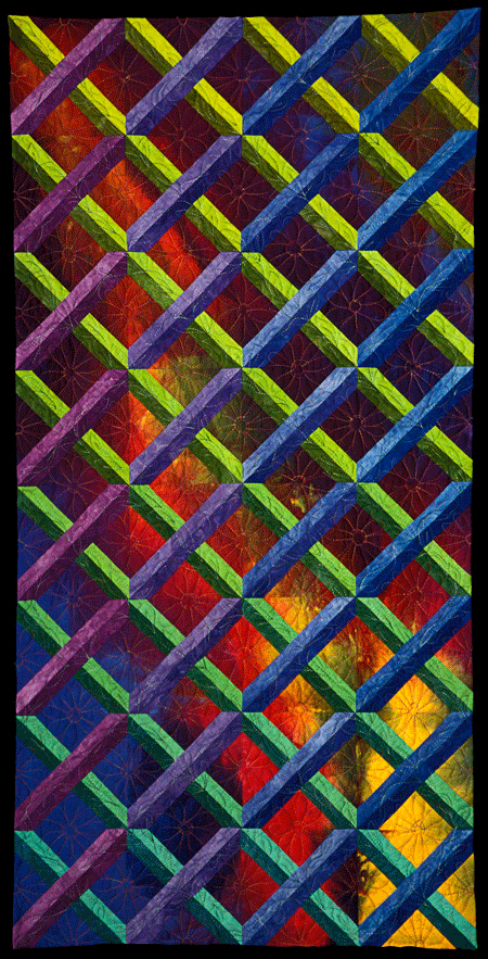 image of quilt titled "Lattice Works VI" by Carol Olsen © 2005