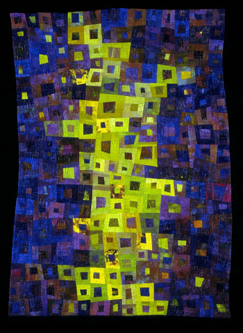 image of quilt titled "Plum Tango II" by Janet Kurjan © 2007
