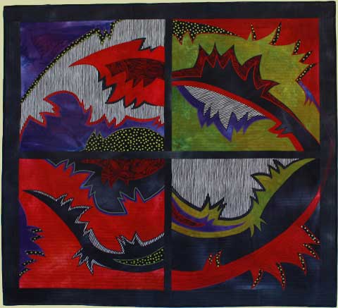 Image of "The Yin and Yang of Xmas" quilt by Louise Harris