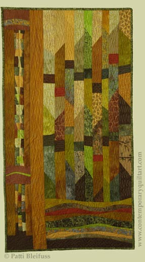 Image of "Bamboo" quilt by Patti Bleifuss.