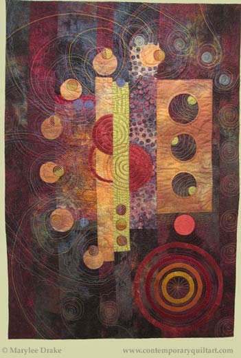 Image of "Spinning Out of Control" quilt by Marylee Drake.