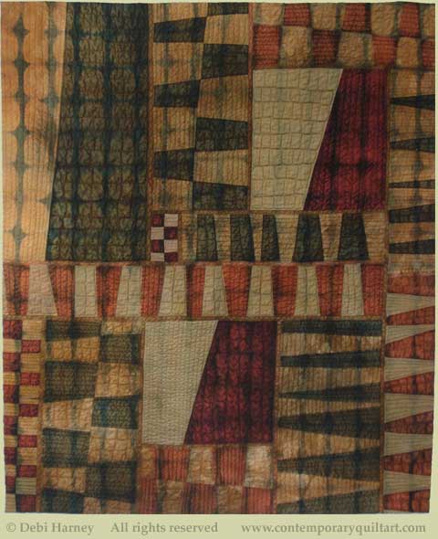 Image of "Pathways IV" quilt by Debi Harney.