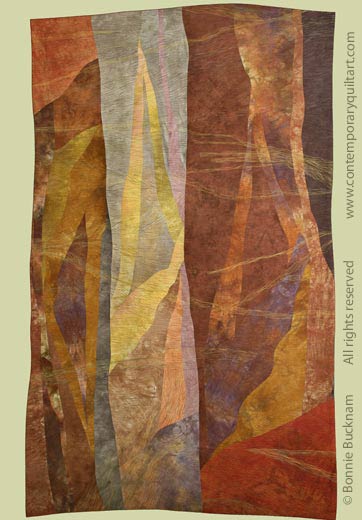 Image of "Cavern" quilt by Bonnie Bucknam