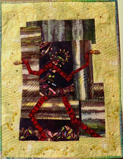 Image of "Running to the Edge of the World" quilt by