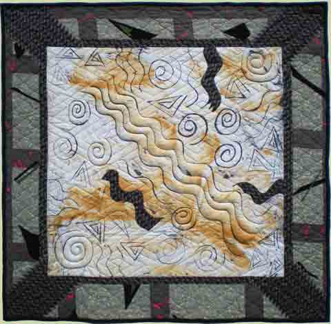 Image of "East Meets West" quilt by Kathy Cooper