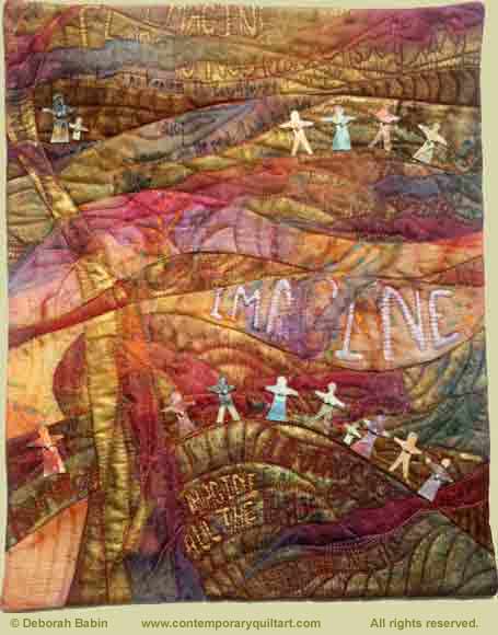 Image of "Imagine the People" quilt by Deborah Babin