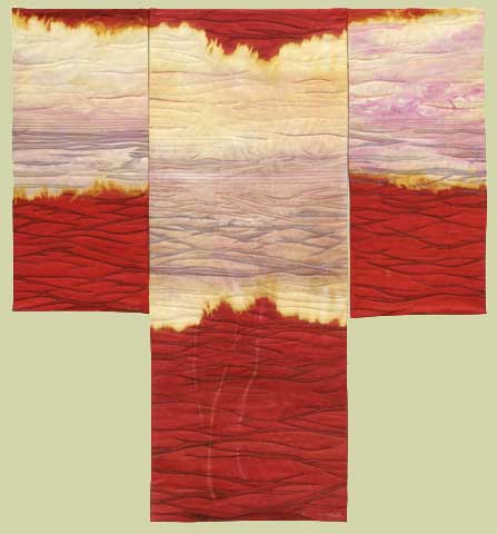 image of quilt titled "RestInRed_III" by Deborah K Gregory