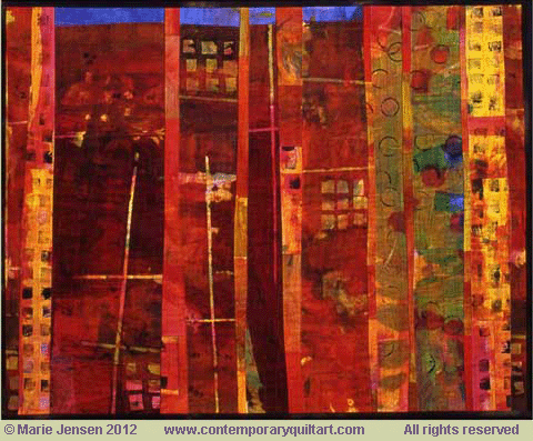 image of quilt titled "Green Belt" by Marie Jensen © 2012