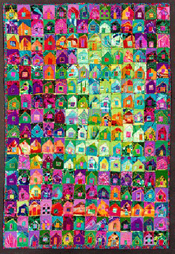 image of quilt titled "The Greenhouse Effect" by Sally A. Sellers &copy; 1994