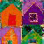 thumbnail image of quilt titled "The Greenhouse Effect" by Sally A Sellers &copy; 1994