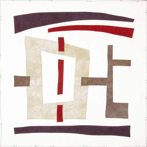 Image of quilt titled “Conjured Kanji” by Bonny Brewer 