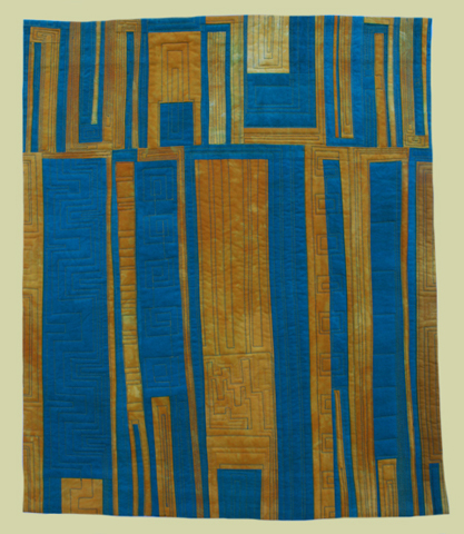 Image of quilt titled “The Long and Short Of It” by Louise Harris 