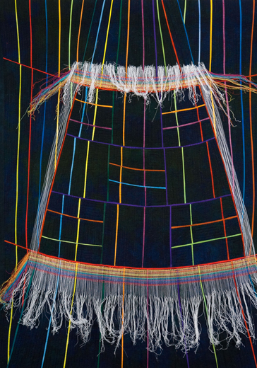Image of quilt titled “Threads” by Pat Headwall 