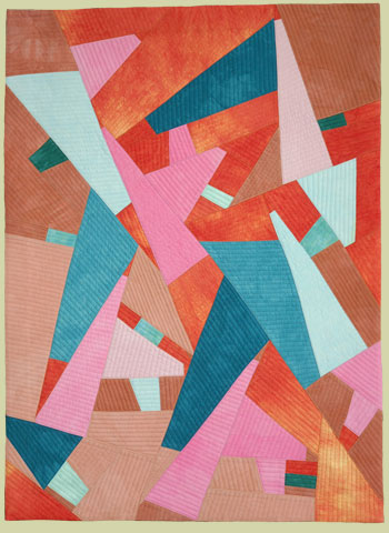 Image of quilt titled “Fissure” by Pat Budge 