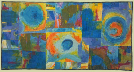 Image of quilt titled “The Blues” by Marie Jensen 