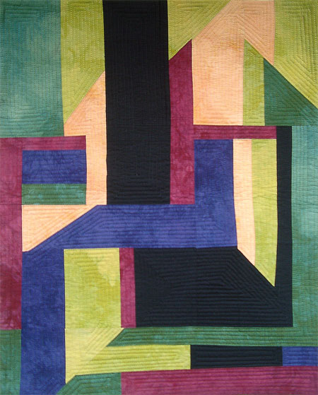 Image of quilt titled “Structure” by Melisse Laing 