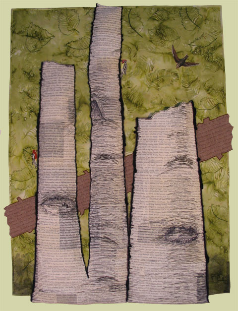 Image of quilt titled “Trees 2” by Barbara O’Steen 