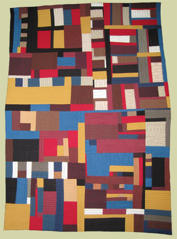 Image of quilt titled “Construction I” by Carol To 