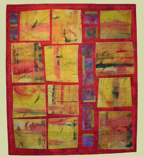 Image of quilt titled "Instrumental," by Marie Jensen