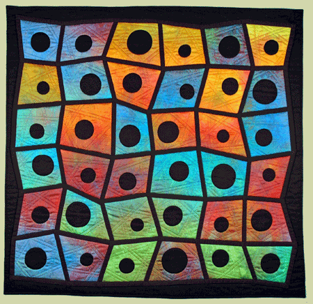 image of quilt titled "Black Holes" by Bonny Brewer © 2008