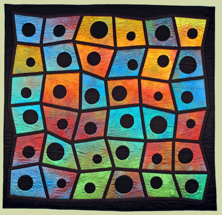image of quilt titled "Black Holes" by Bonny Brewer &copy; 2008