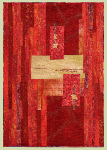 image of quilt titled "Red Will Make It Better" by Sonia Grasvik © 2008