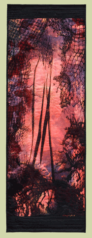 image of quilt titled "Choices and Pathways X" by Deborah Gregory © 2008