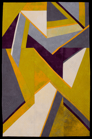 image of quilt titled "Junctions Three" by Ellin Larimer © 2008