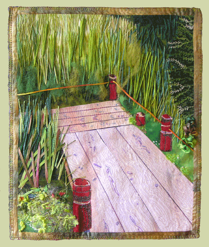image of quilt titled "Garden Walkway" by Nicole McHale &copy; 2008