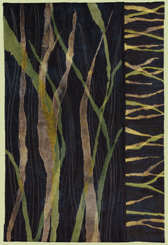 image of quilt titled "Leaves of Grass" by Barbara Nepom &copy; 2008