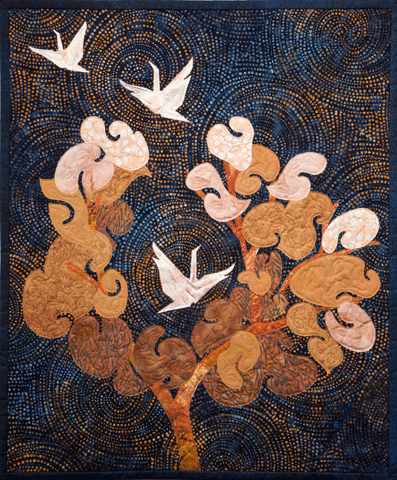 image of quilt titled "Bearing Fruit" by Sharon Rowley &copy; 2008