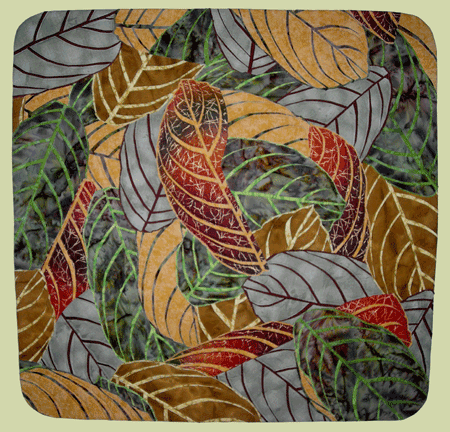 image of quilt titled "Fallen Leaves" by Marlene Schurr &copy; 2008
