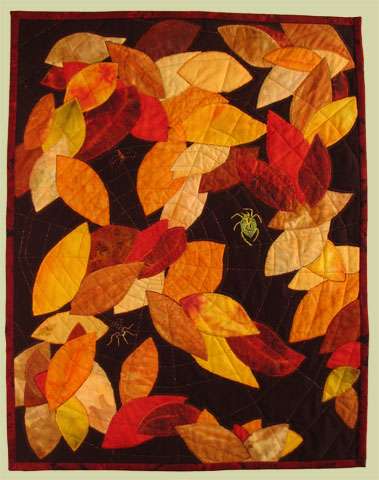 Image of quilt titled “October” by Barbara O’Steen 
