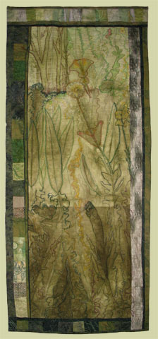 Image of quilt titled “Woodlands” by Barbara O’Steen 