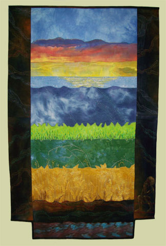 Image of quilt titled “Je Me Souviens” by Ruth Vincent 