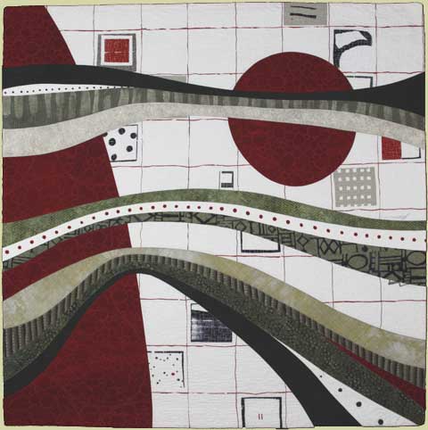 Image of quilt titled "Depth," by Bonnie Brewer